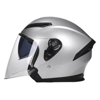 Siler OEM/ODM Wholesale Half Open Face Custom Double Lens Electric Motorbike Colorful ABS Motorcycle Safety Helmet