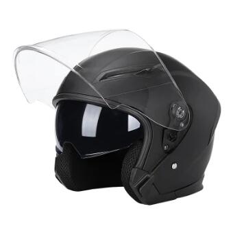 Wholesale Half Open Face Custom Double Lens Electric Motorbike Colorful ABS Motorcycle Safety Helmet
