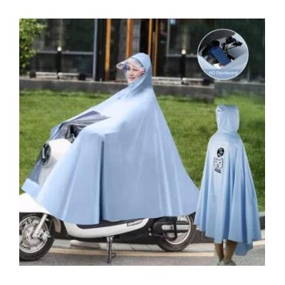 Custom Logo Factory Supply Waterproof PVC Outdoor Cycling Rain Cover Poncho Motorcycle Raincoat for Riders