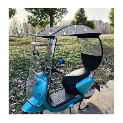 Scooter Umbrella Canopy Waterproof Sunshade for Motorcycle Printing Logo Available Rain Proof Windproof